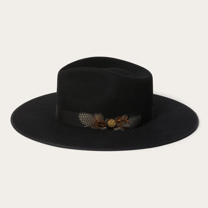 Midtown Wide Flat Brim Hat Black - Stetson
