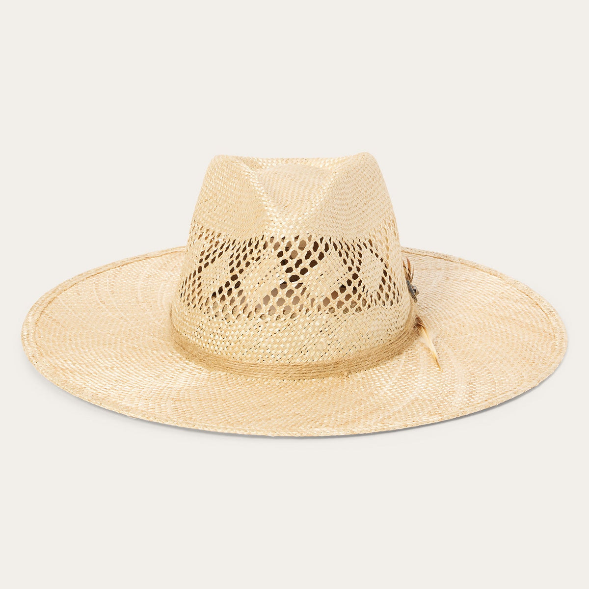Chorus Straw Flat Brim Hat Natural - Stetson