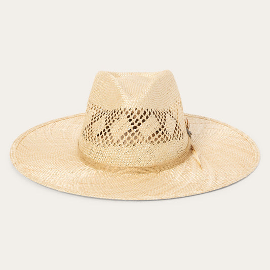 Chorus Straw Flat Brim Hat Natural - Stetson