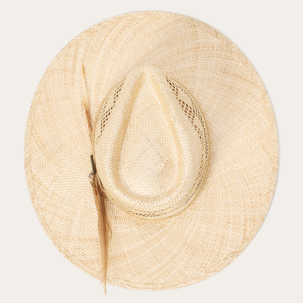 Chorus Straw Flat Brim Hat Natural - Stetson