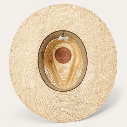 Chorus Straw Flat Brim Hat Natural - Stetson