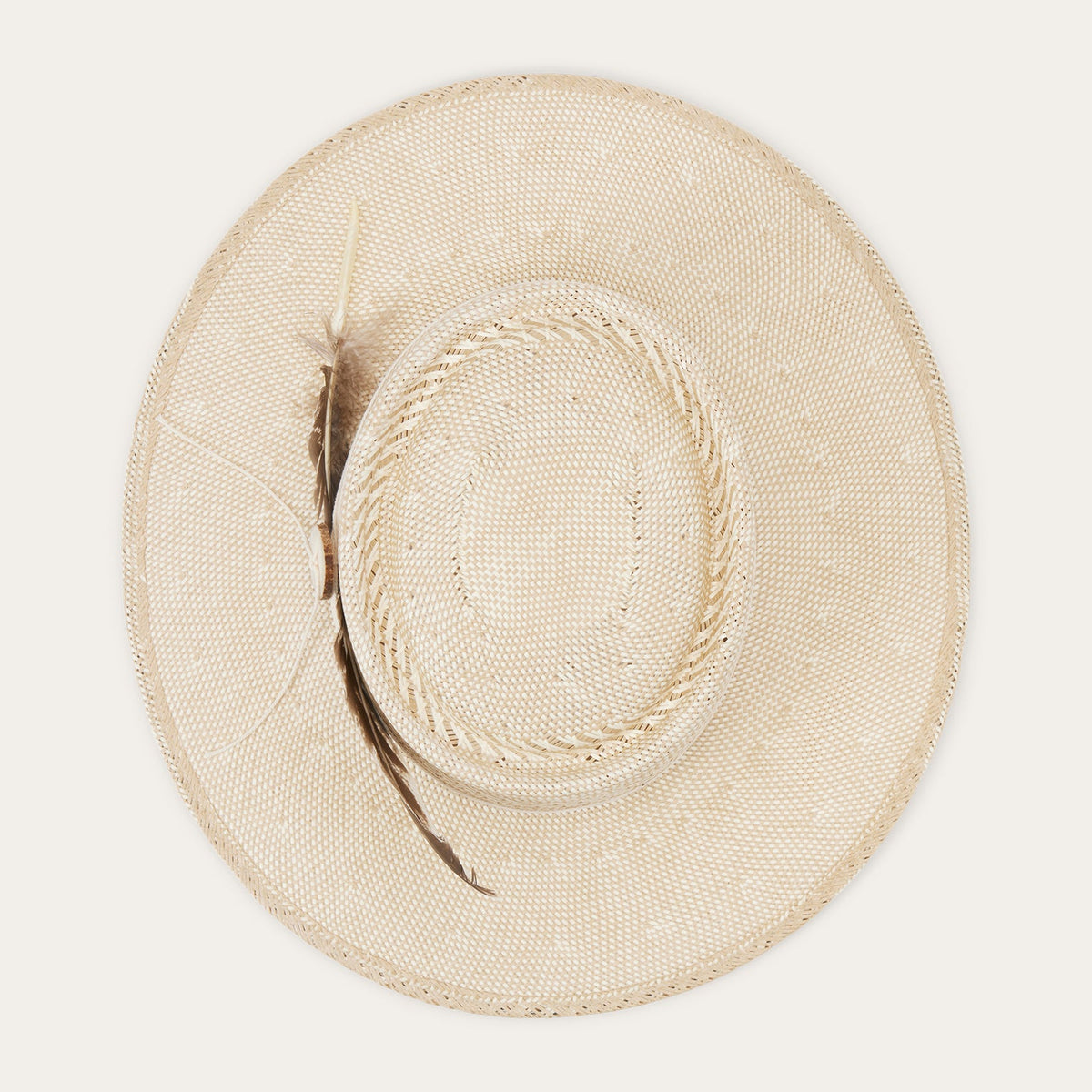 Batterson Straw Hat Ivory/Tan - Stetson