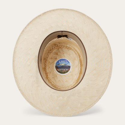 Batterson Straw Hat Ivory/Tan - Stetson