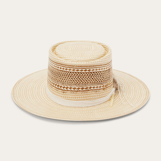 Batterson Straw Hat Natural/Tan - Stetson