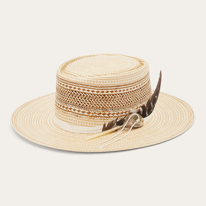 Batterson Straw Hat Natural/Tan - Stetson