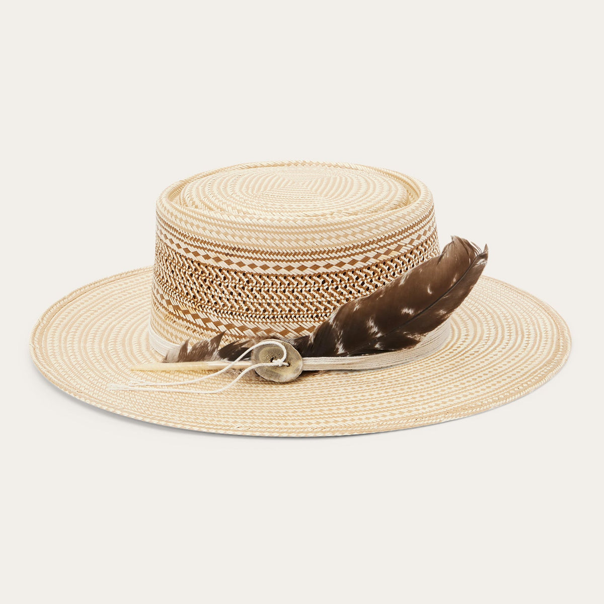 Batterson Straw Hat Natural/Tan - Stetson