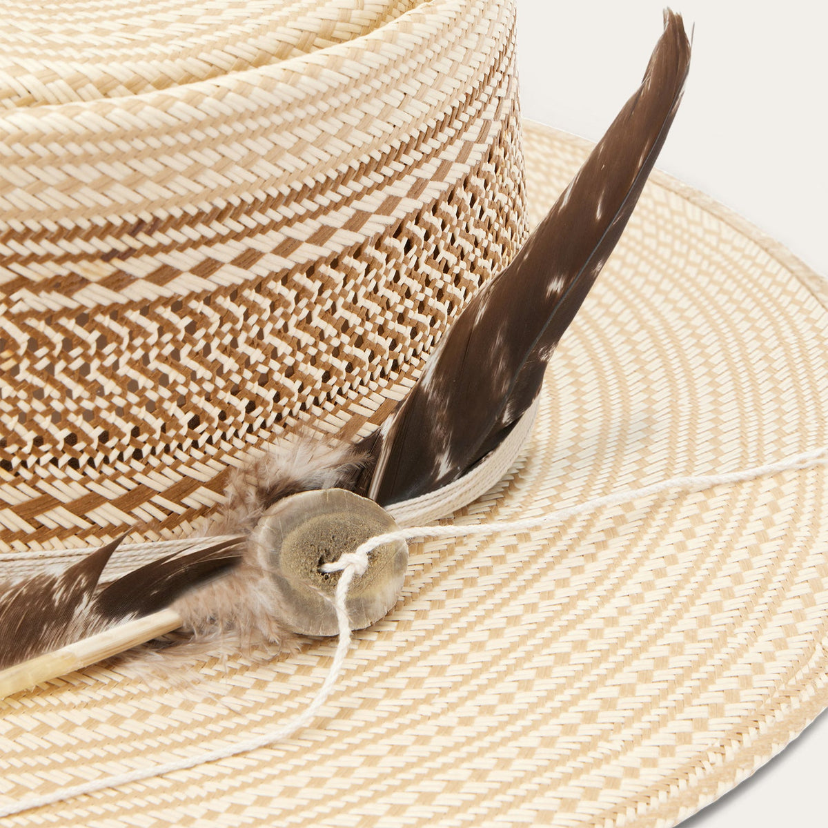 Batterson Straw Hat Natural/Tan - Stetson
