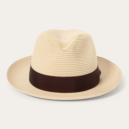 Rosebud Straw Fedora Sand - Stetson