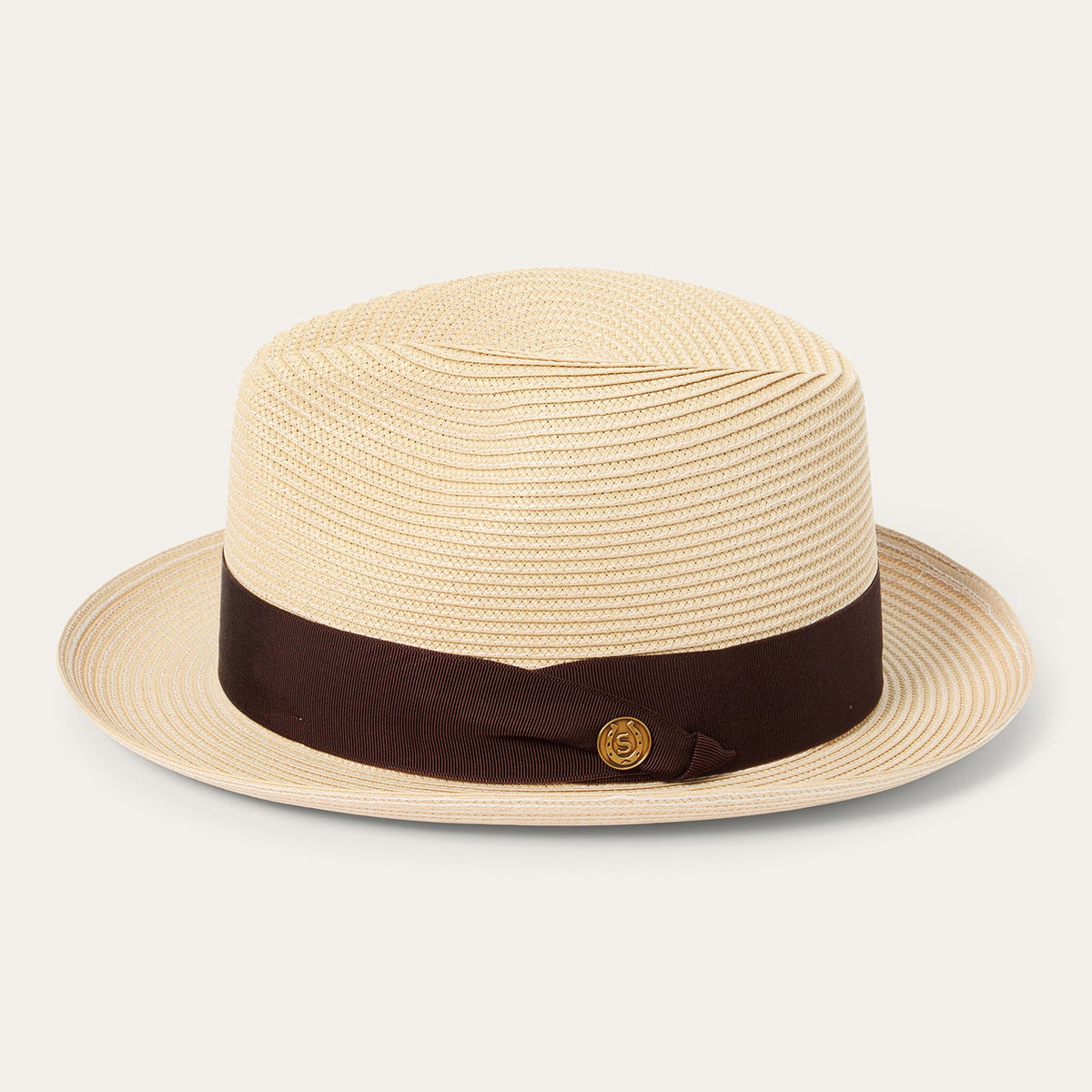 Rosebud Straw Fedora Sand - Stetson