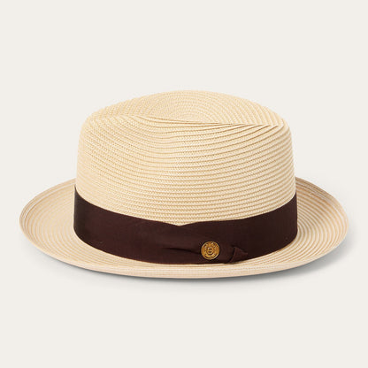 Rosebud Straw Fedora Sand - Stetson