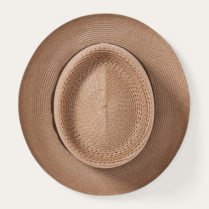 Bishop Straw Hat Cognac - Stetson