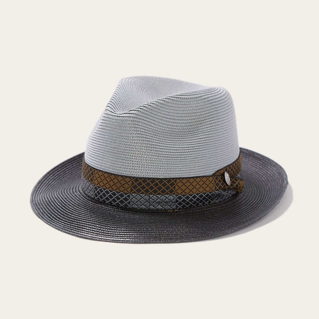 Andover Milan Fedora Grey Black - Stetson