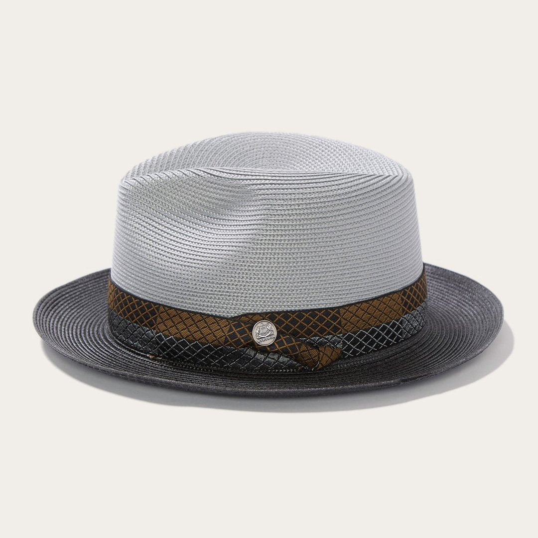 Andover Milan Fedora Grey Black - Stetson