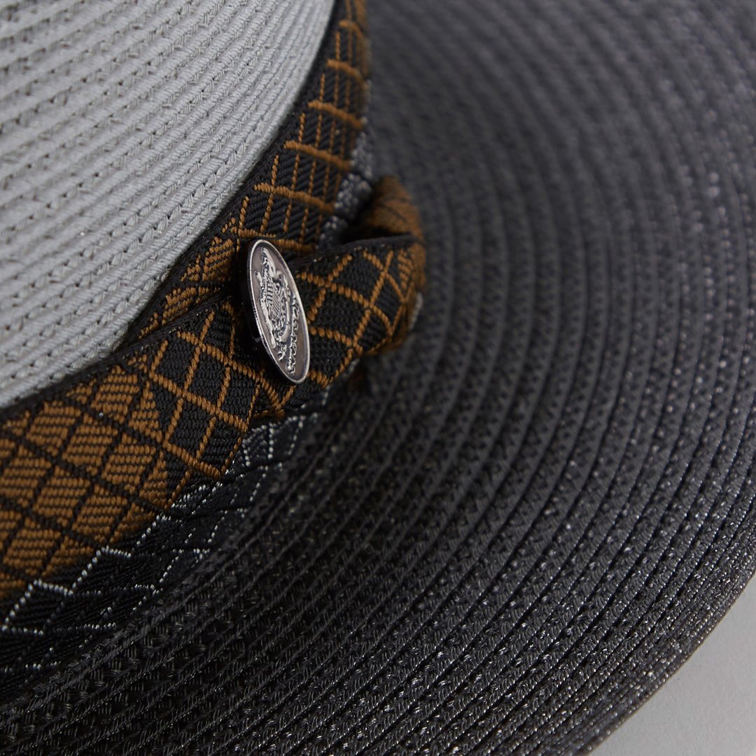 Andover Milan Fedora Grey Black - Stetson
