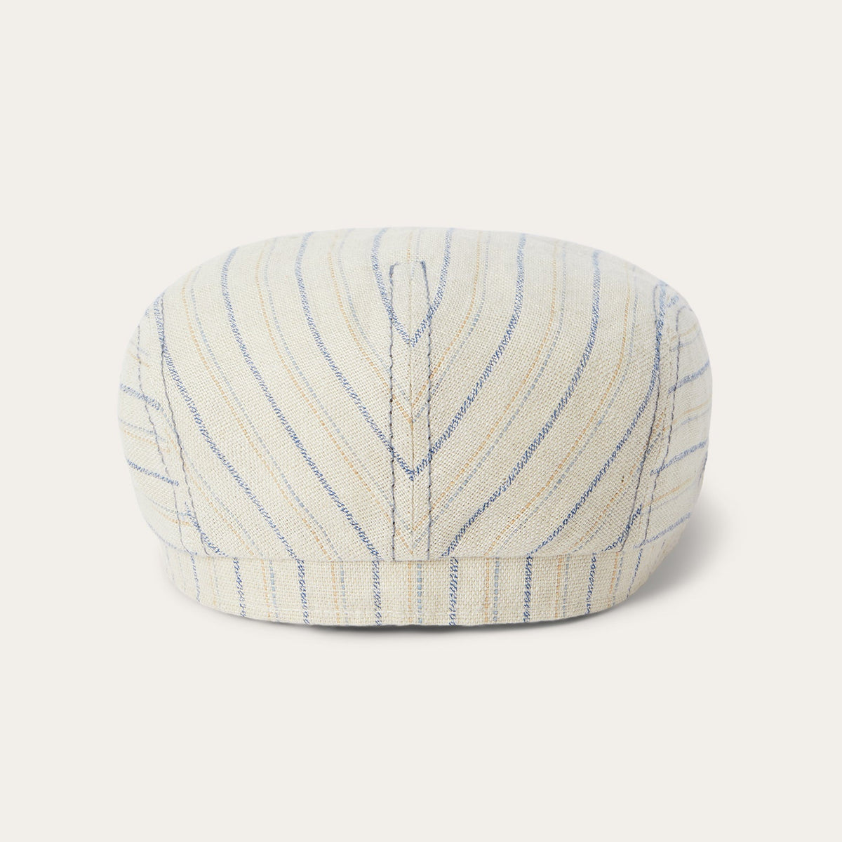 Striped Linen Driver Cap Off White with Stripes - Stetson