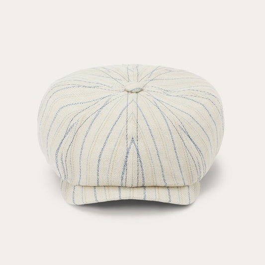 Striped Linen Hatteras Off White with Stripes - Stetson