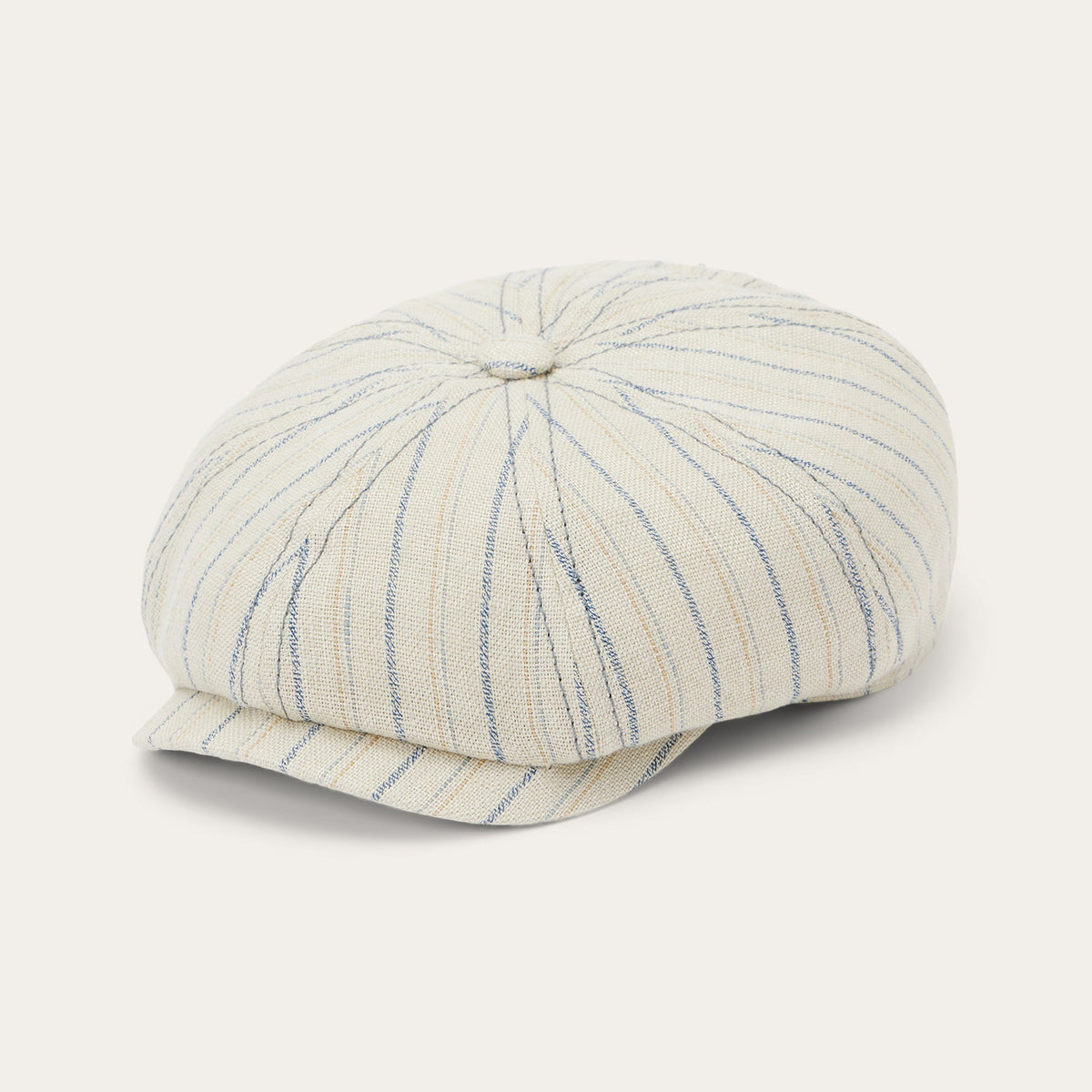 Striped Linen Hatteras Off White with Stripes - Stetson