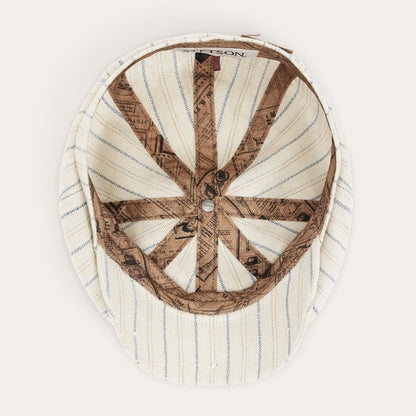 Striped Linen Hatteras Off White with Stripes - Stetson