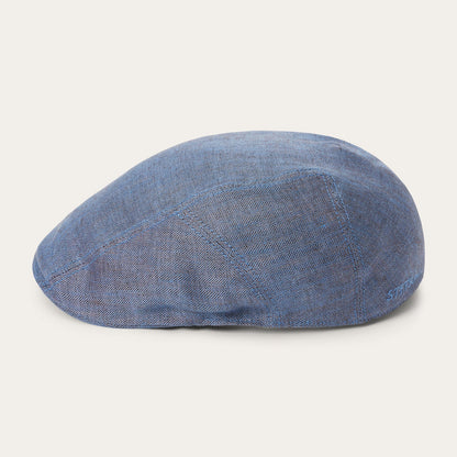 Herringbone Linen Ivy Cap Blue Herringbone - Stetson