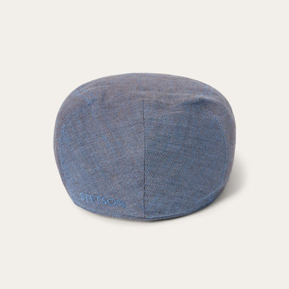 Herringbone Linen Ivy Cap Blue Herringbone - Stetson