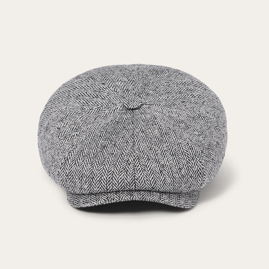 Herringbone Silk Hatteras Black Herringbone - Stetson