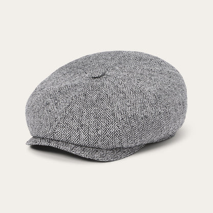 Herringbone Silk Hatteras Black Herringbone - Stetson