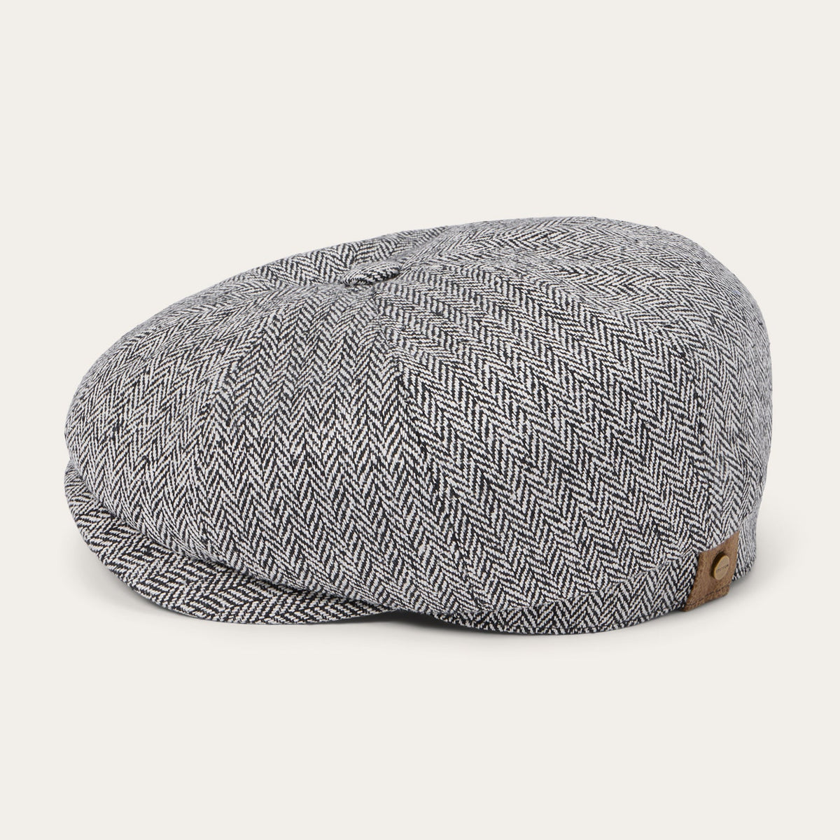 Herringbone Silk Hatteras Black Herringbone - Stetson
