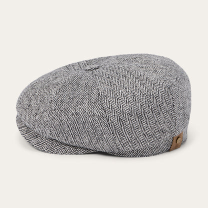 Herringbone Silk Hatteras Black Herringbone - Stetson