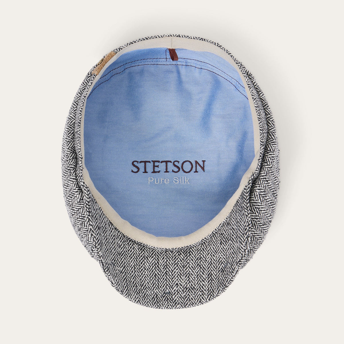 Herringbone Silk Hatteras Black Herringbone - Stetson