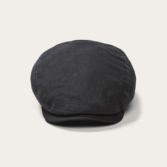 Premium Linen Driver Cap Black - Stetson
