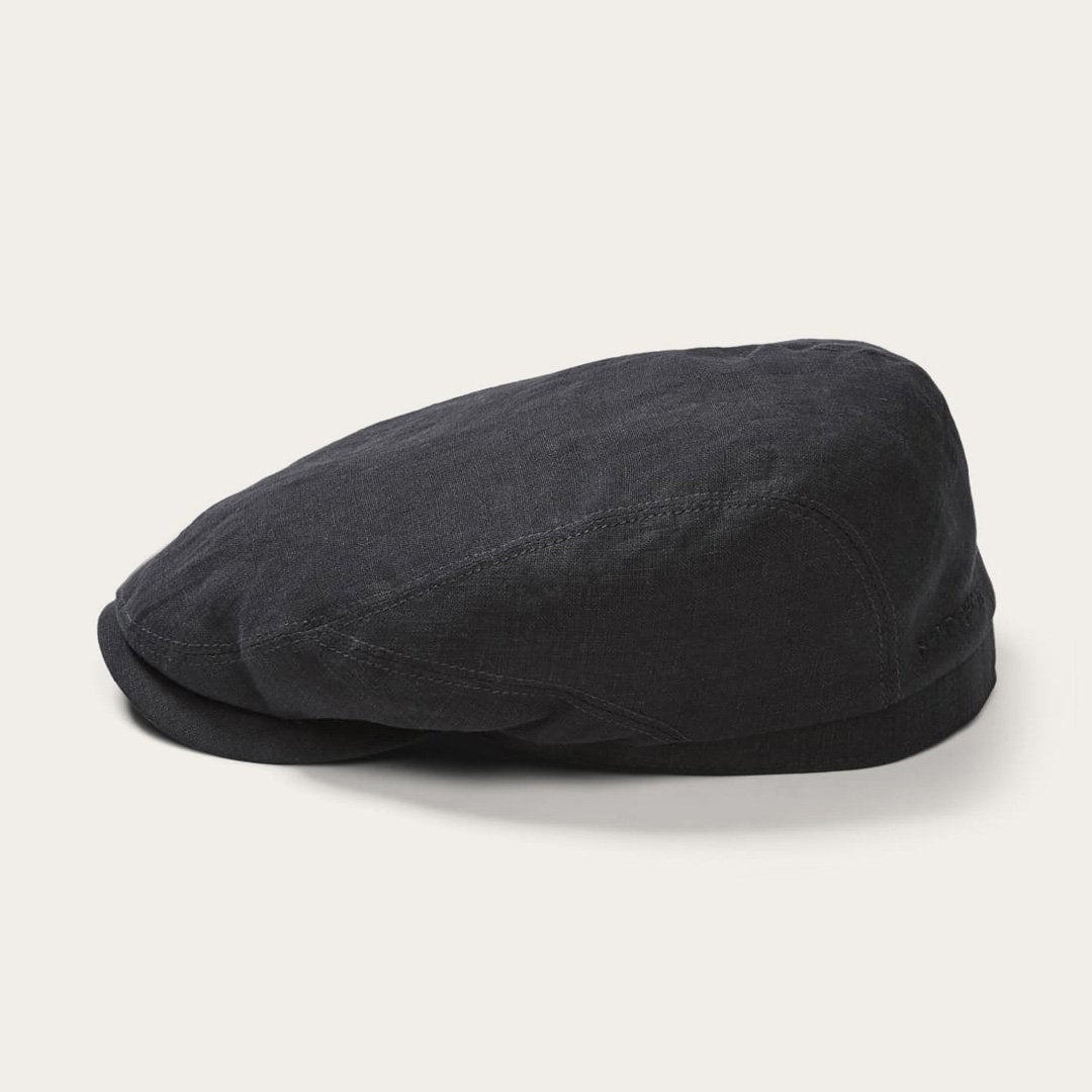 Premium Linen Driver Cap Black - Stetson