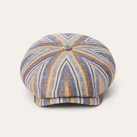 Linen Stripe Hatteras Blue / Beige Stripe - Stetson