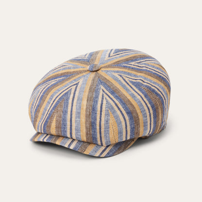 Linen Stripe Hatteras Blue / Beige Stripe - Stetson