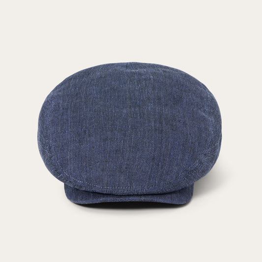Linen Driver Cap Blue - Stetson