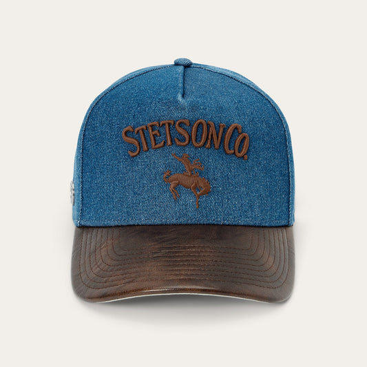 Denim Stetson Co. Baseball Hat Blue/Brown - Stetson