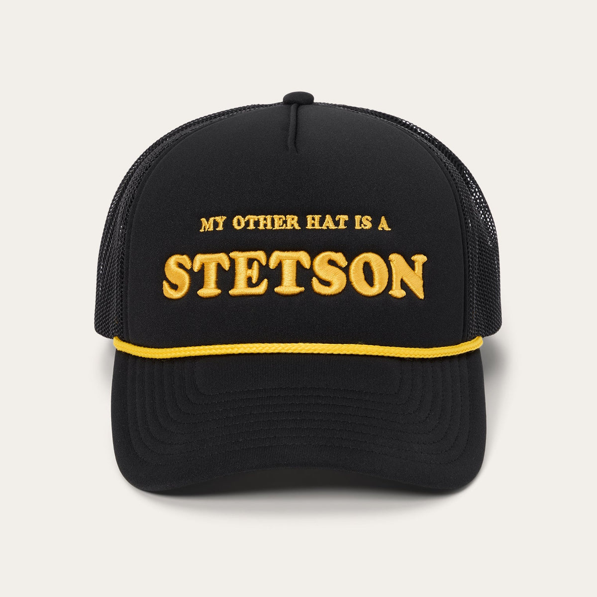 My Other Hat Is A Stetson Trucker Cap Black - Stetson