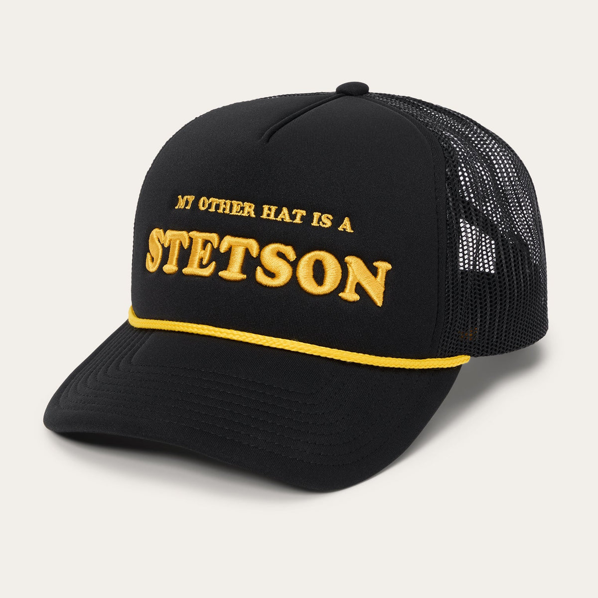 My Other Hat Is A Stetson Trucker Cap Black - Stetson