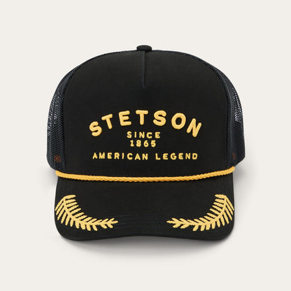 Captain Trucker Cap Black - Stetson