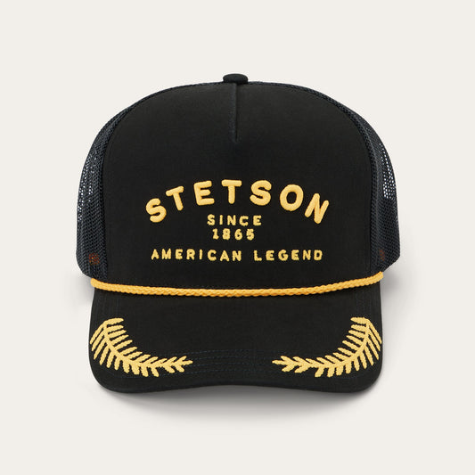 Captain Trucker Cap Black - Stetson