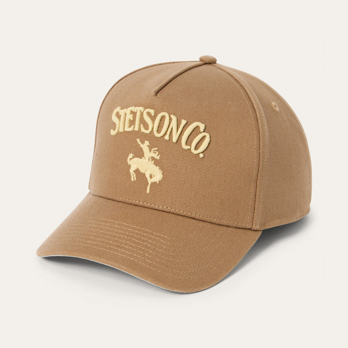 Canvas Rider Trucker Hat Tan - Stetson