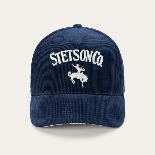 Corduroy Stetson Co. Baseball Hat Navy - Stetson