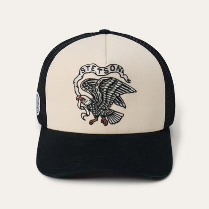 Eagle Trucker Hat Black - Stetson