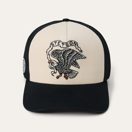 Eagle Trucker Hat Black - Stetson