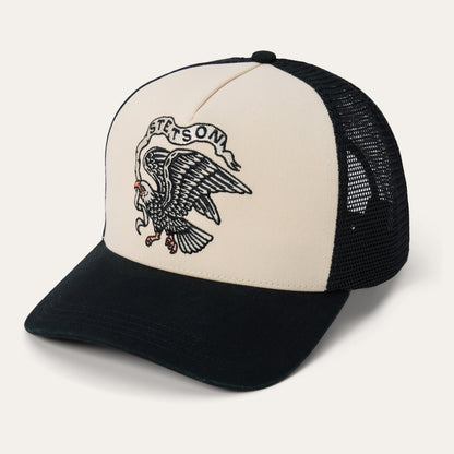 Eagle Trucker Hat Black - Stetson