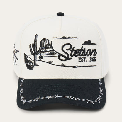 Landscape Trucker Hat Off White / Black - Stetson