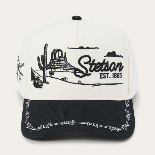 Landscape Trucker Hat Off White / Black - Stetson