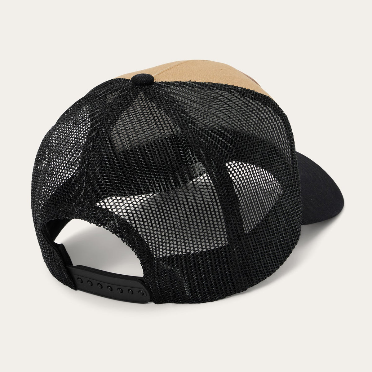 Longhorn Patch Trucker Hat Tan/Black - Stetson