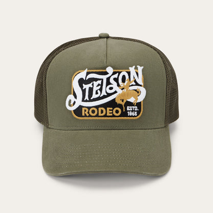 Rodeo Patch Trucker Cap Olive - Stetson