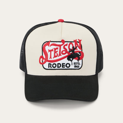 Rodeo Patch Trucker Cap Off White / Black - Stetson