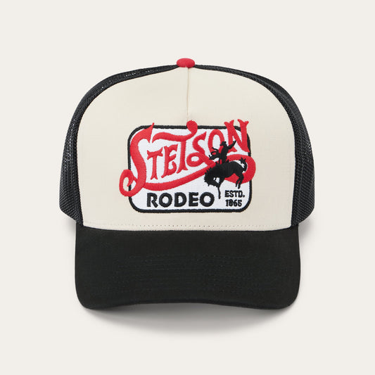 Rodeo Patch Trucker Cap Off White / Black - Stetson